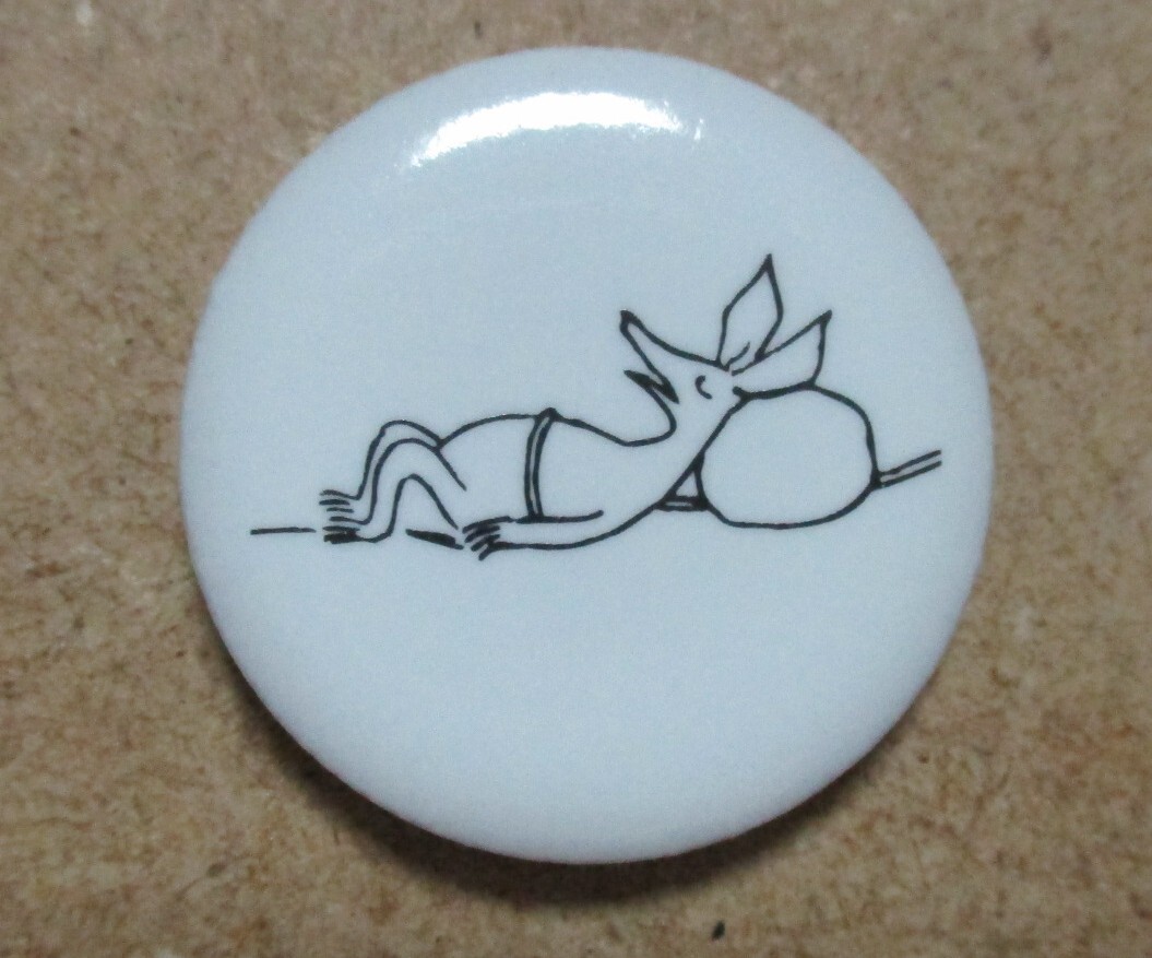 ☆彡 ムーミン モノクロ アートタイル 【 スニフ 】 * ミニタイル DIY用 陶器 ☆彡 拍卖