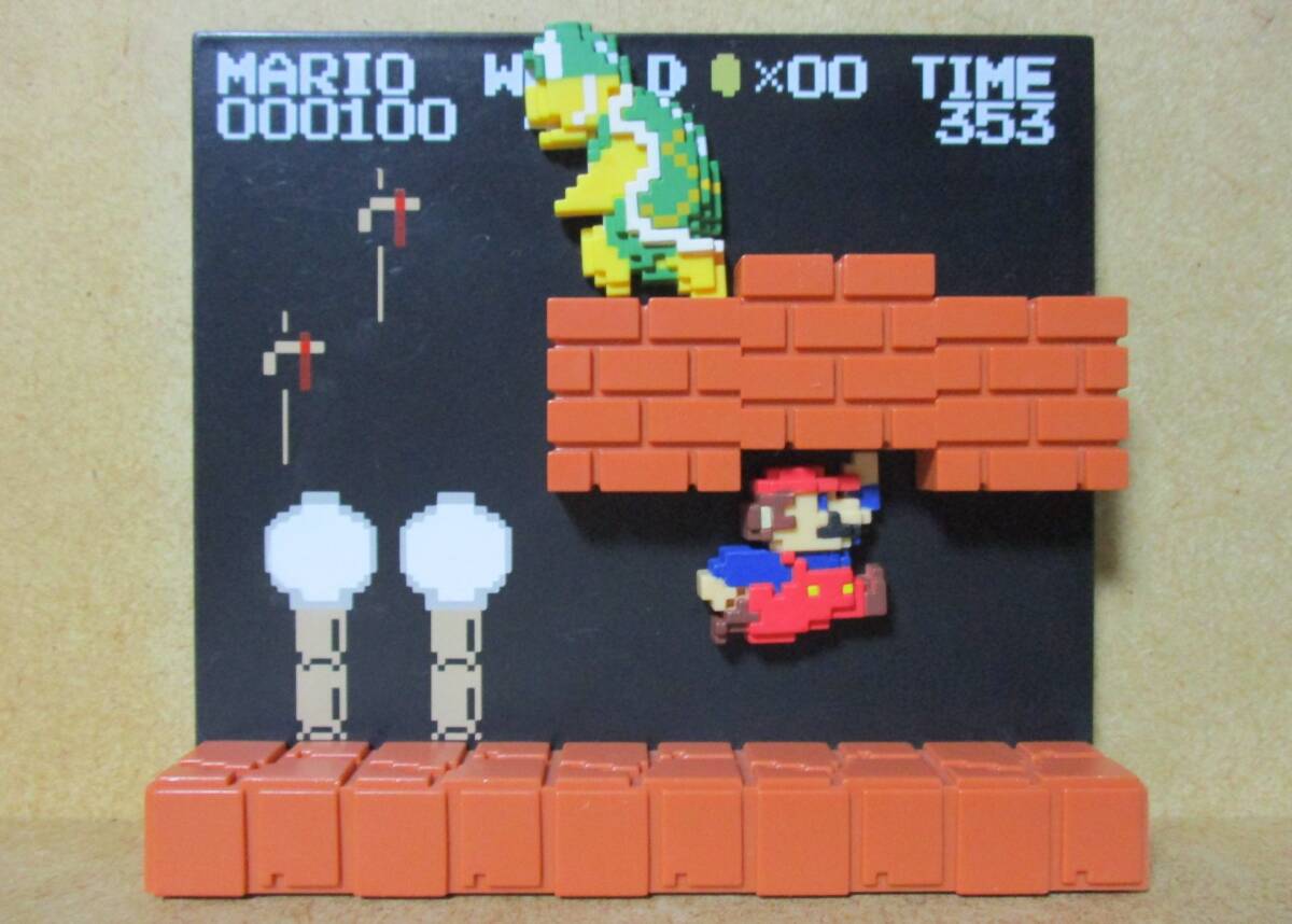 ☆ スーパーマリオブラザーズ ステージフィギュア 4-1 マリオ ☆ ジオラマ フィギア マグネット ドッツ ドット 磁石拍卖