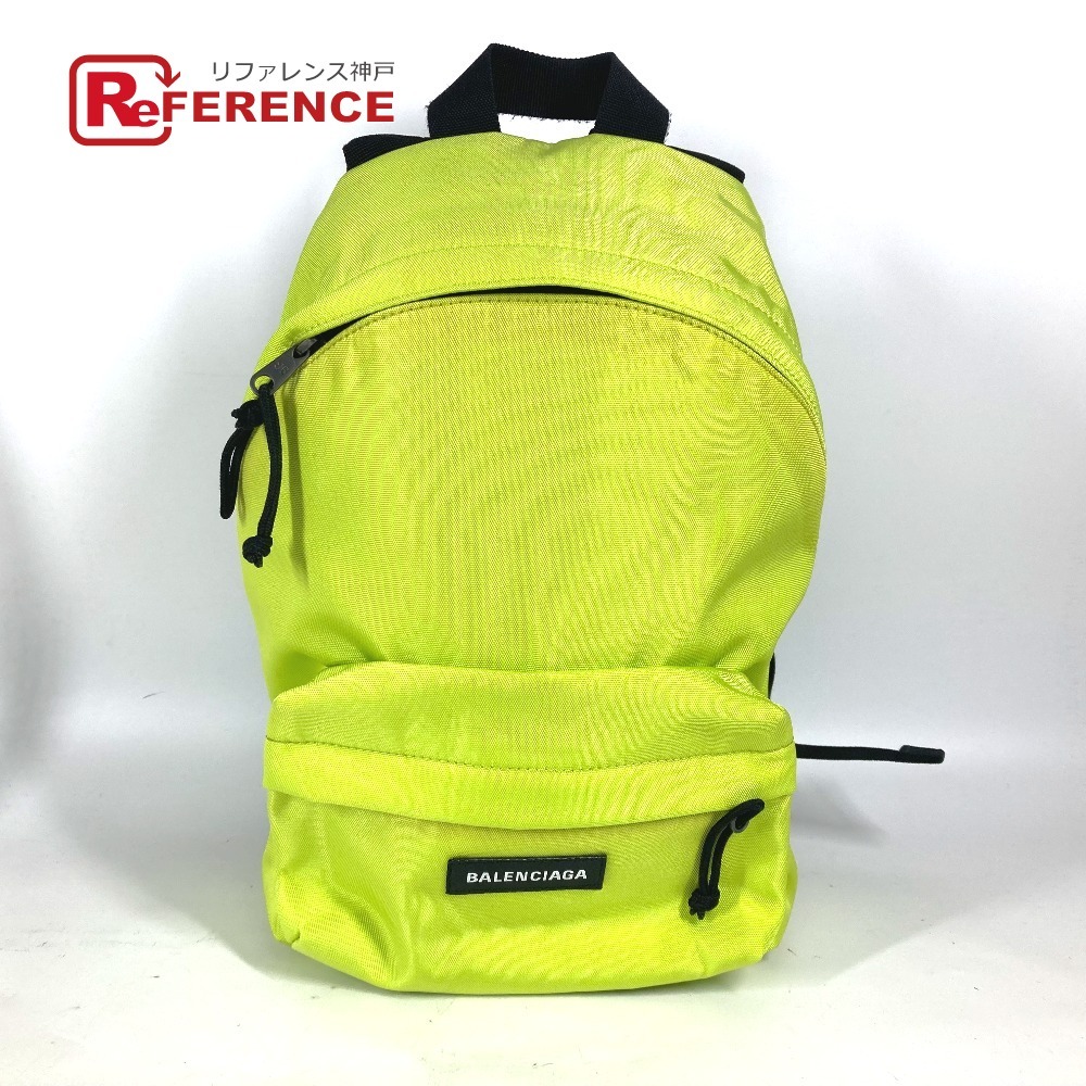 BALENCIAGA バレンシアガ 558163 エクスプローラー ロゴ カバン バックパック リュックサック イエロー ユニセックス【中古】拍卖