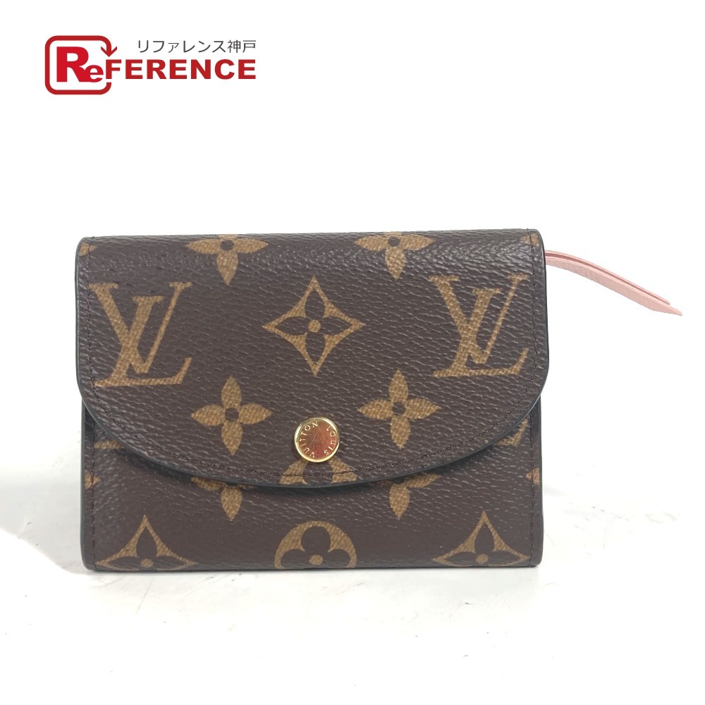 LOUIS VUITTON ルイヴィトン M62361 ポルトモネ・ロザリ 財布 2つ折り 小銭入れ モノグラム コインケース ローズバレリーヌ【中古】拍卖