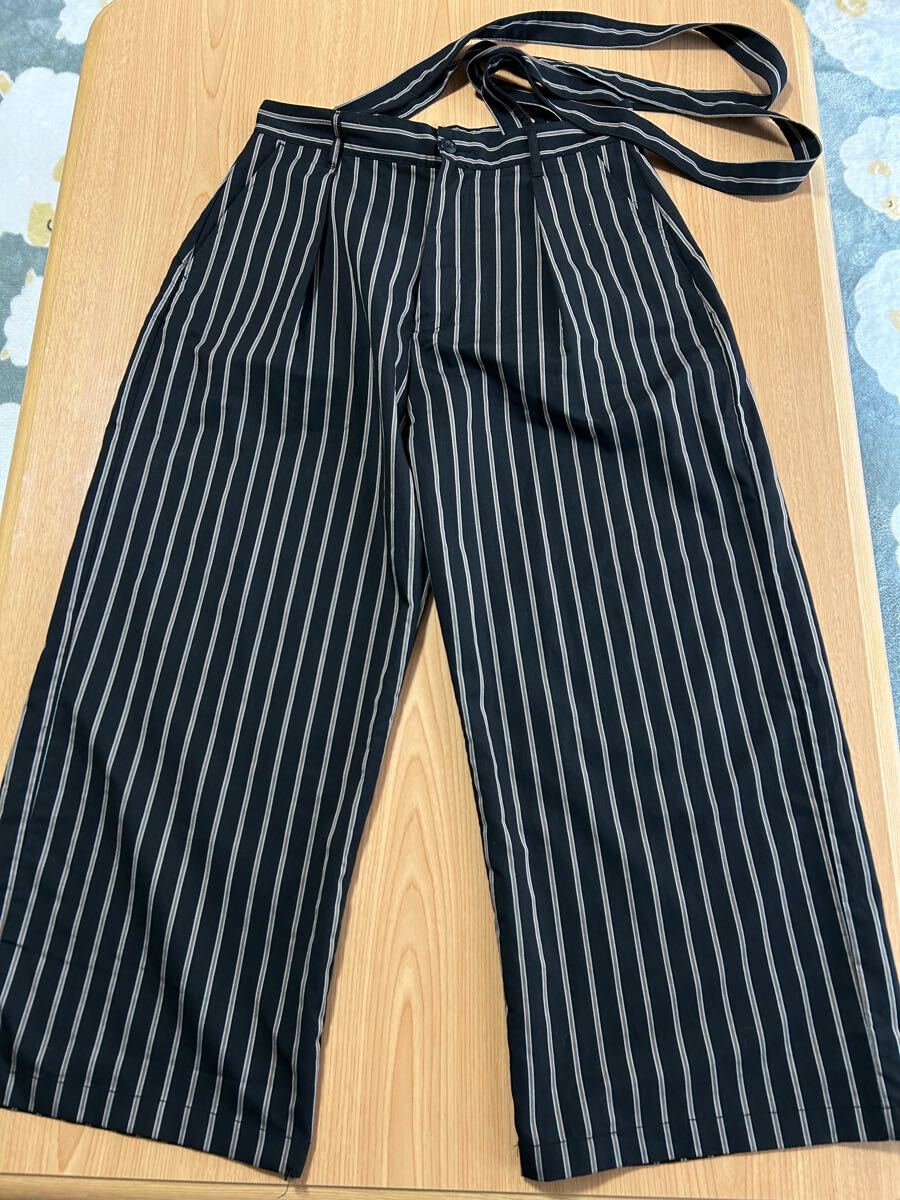ZIP FIVE ジップファイブ サロペット ストライプパンツ L拍卖