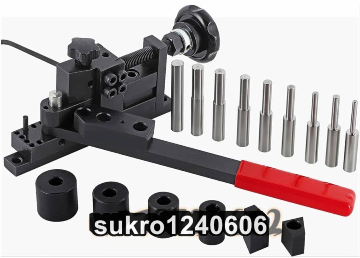 ベンダー パイプ曲げ機 曲げ機 ミニチュア 10mmワイヤー、(五代目plus) 30*3mm鉄片に対応 金属曲げ工具 多機能拍卖
