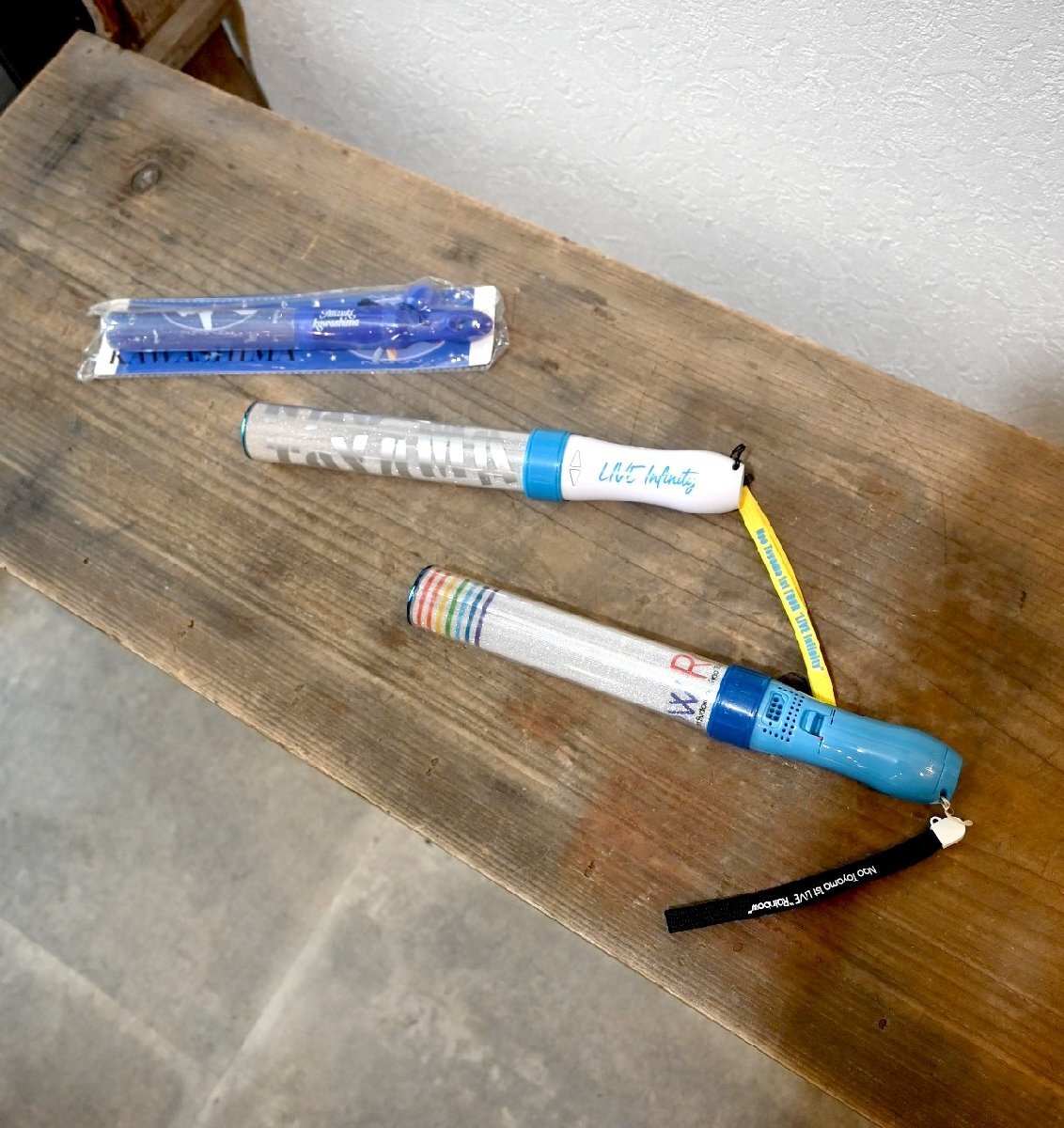 ○東山奈央 ペンライト 3点セット 1st TOUR LIVE Infinity 1stライブ Rainbow at 日本武道館 川島 瑞樹 古道具のgplus広島 2411i拍卖