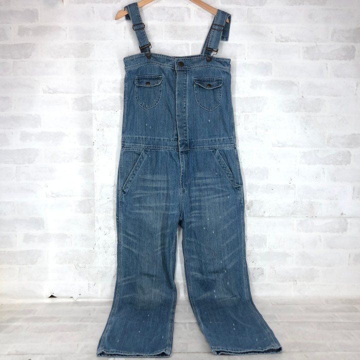 BIT BLUE ビットブルー デニム サロペット オーバーオール SIZE: 1 インディゴブルー LH632024111505拍卖