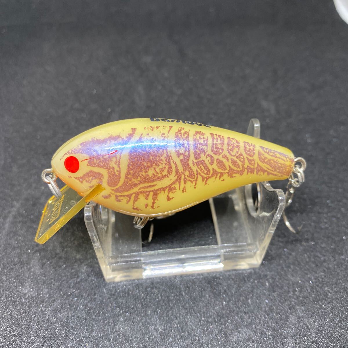 廃番 OLD RYOBI BASS LOVE オールド リョービ バスラブ ナチュラルプリント ボーン素材 検レーベル ボーマー バグリー B級ルアー 6cm 11.3g拍卖