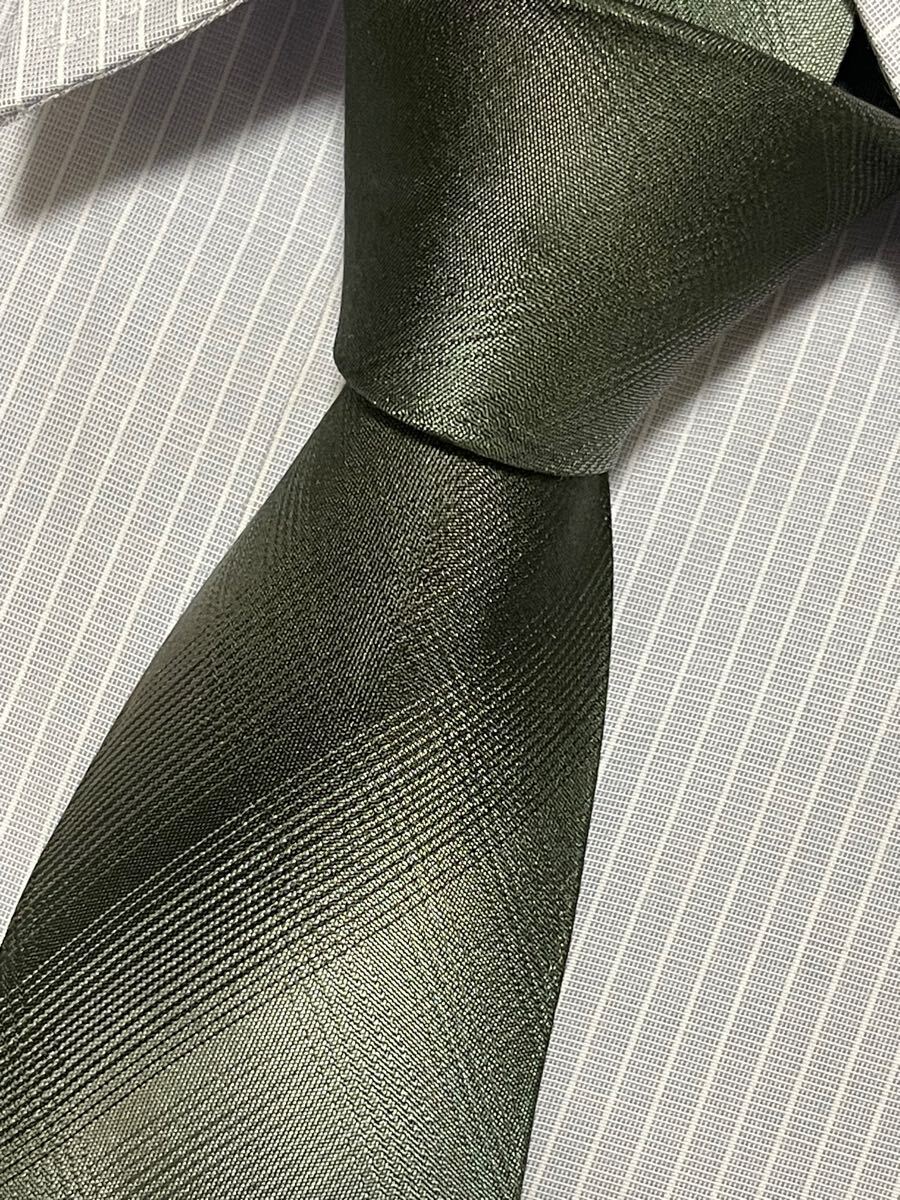 ほぼ未使用 ″GIORGIO ARMANI″ ジョルジオアルマーニ チェック ブランドネクタイ 411030拍卖