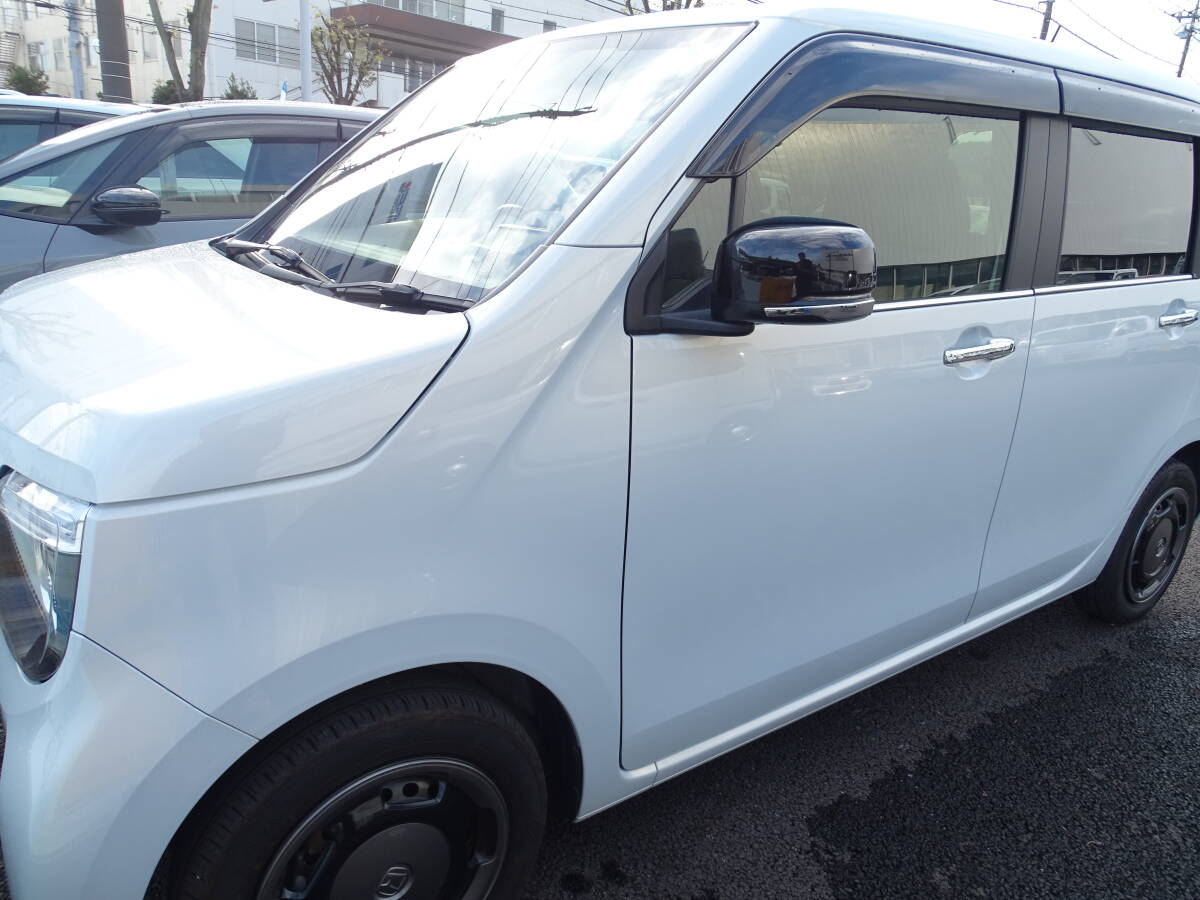 ホンダ Nワゴン NWGN カスタム 標準グレード 6BA-JH3 JH4系共通 ドアミラーメッキガーニッシュ モール 左右 純正ミラ下側に貼り付け装着拍卖