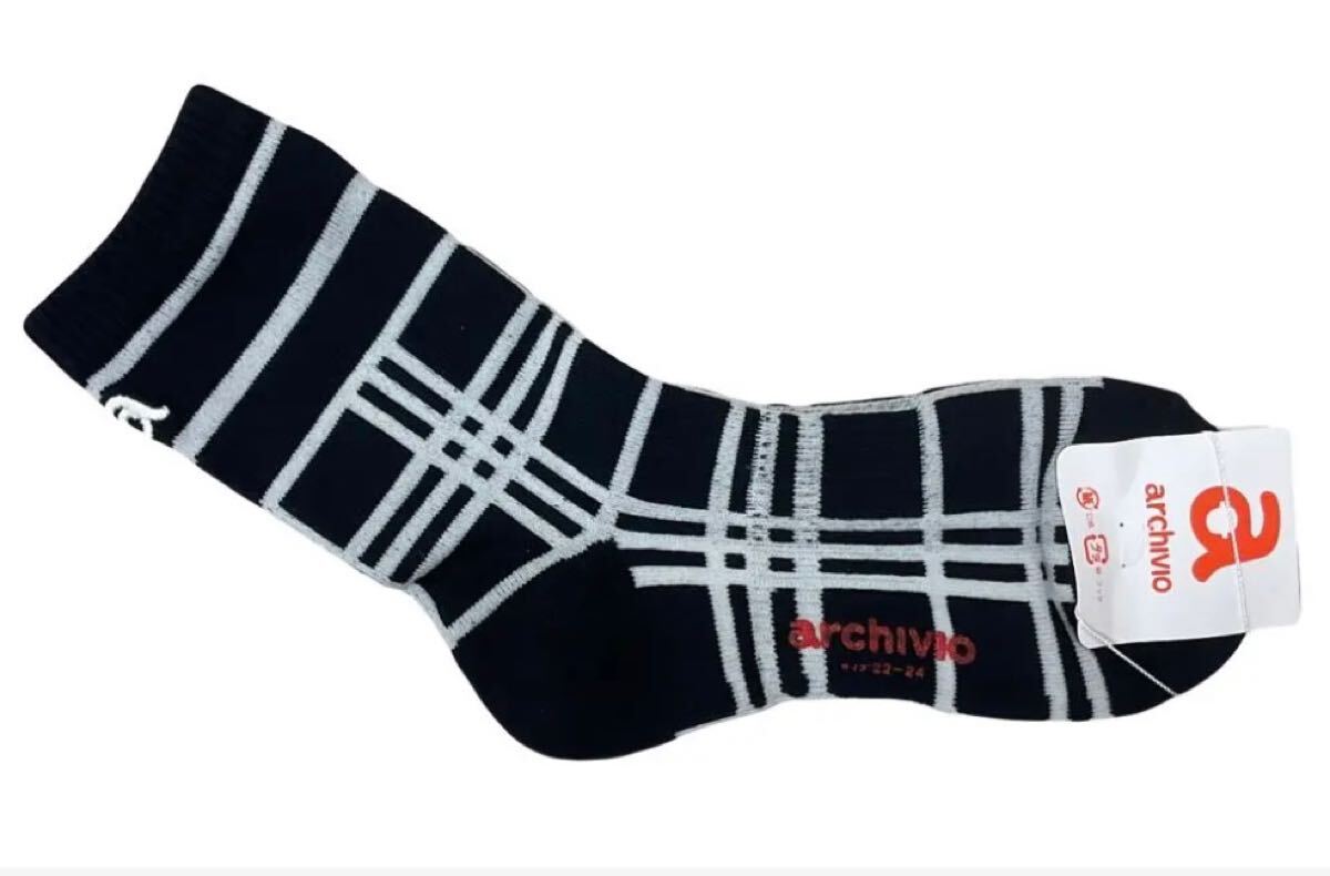 2024秋冬 アルチビオ レディースソックス(2750)黒 22-24拍卖