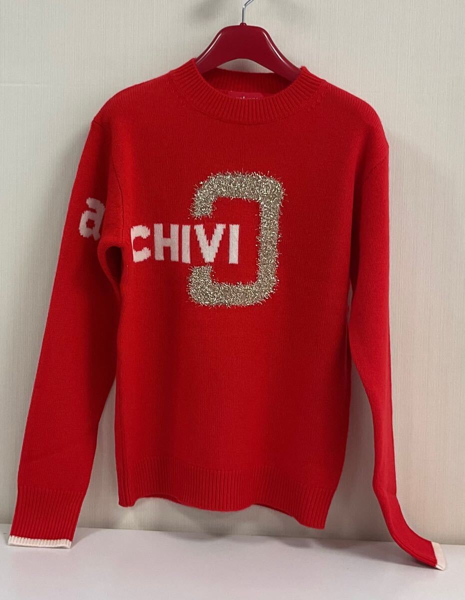 2024秋冬 ハイネック プルオーバー 赤 38拍卖