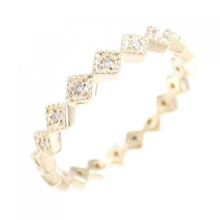 COCOSHINIK ココシュニック ダイヤ フルエタニティ リング ひし形 K10 イエローゴールド 10号 拍卖