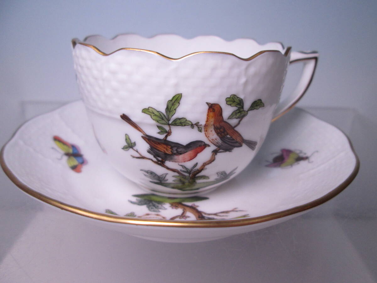 ☆HEREND ヘレンド ロスチャイルド バード カップ&ソーサー 711 20 B92 ハンガリー ②拍卖