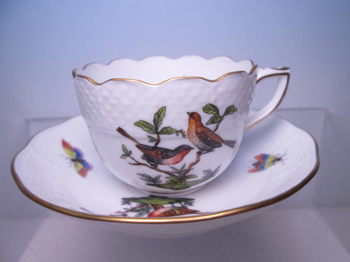 ☆HEREND ヘレンド ロスチャイルド バード カップ&ソーサー 711/RO 20 B92 ハンガリー ③拍卖
