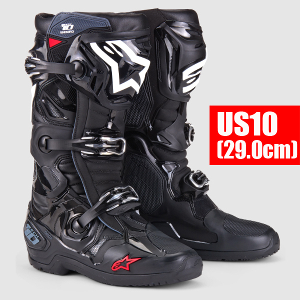★即納★【15%OFF】ALPINESTARS TECH10エンデューロブーツ ブラック/US10(29.0cm) 【送料サービス】拍卖