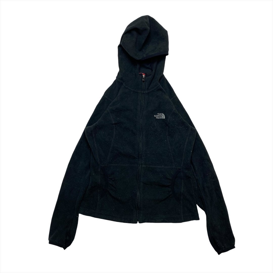 ザ ノースフェイス パーカー ブラック THE NORTH FACE 古着 レディース S フリースパーカー アウトドア クリーニング済み拍卖