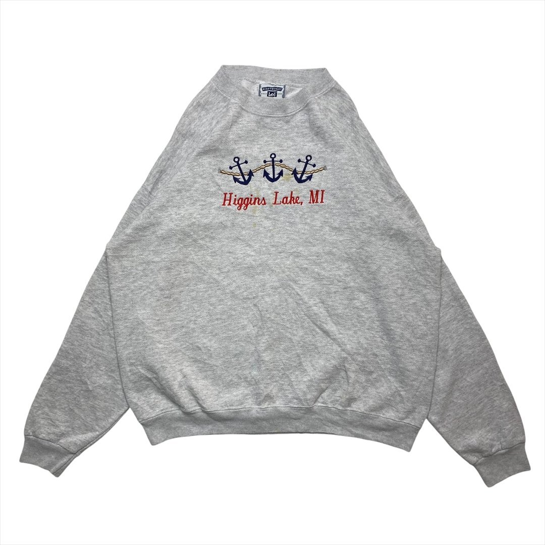 リー スウェット グレー Lee 古着 メンズ XL USA製 アメカジ ストリート クリーニング済み拍卖