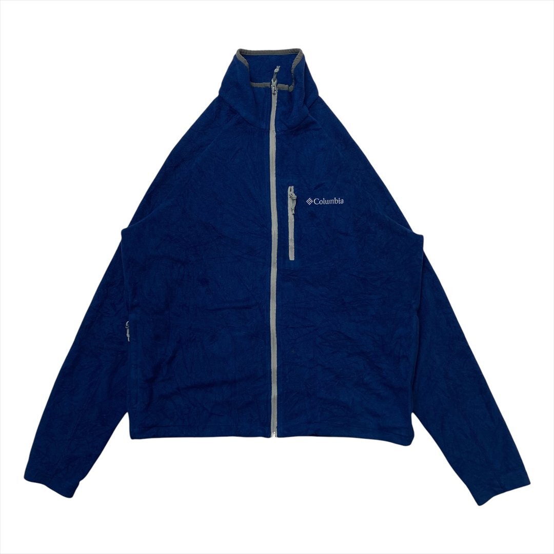 コロンビア ジャケット ブルー Columbia 古着 メンズ L テック フリース ストリート クリーニング済み拍卖
