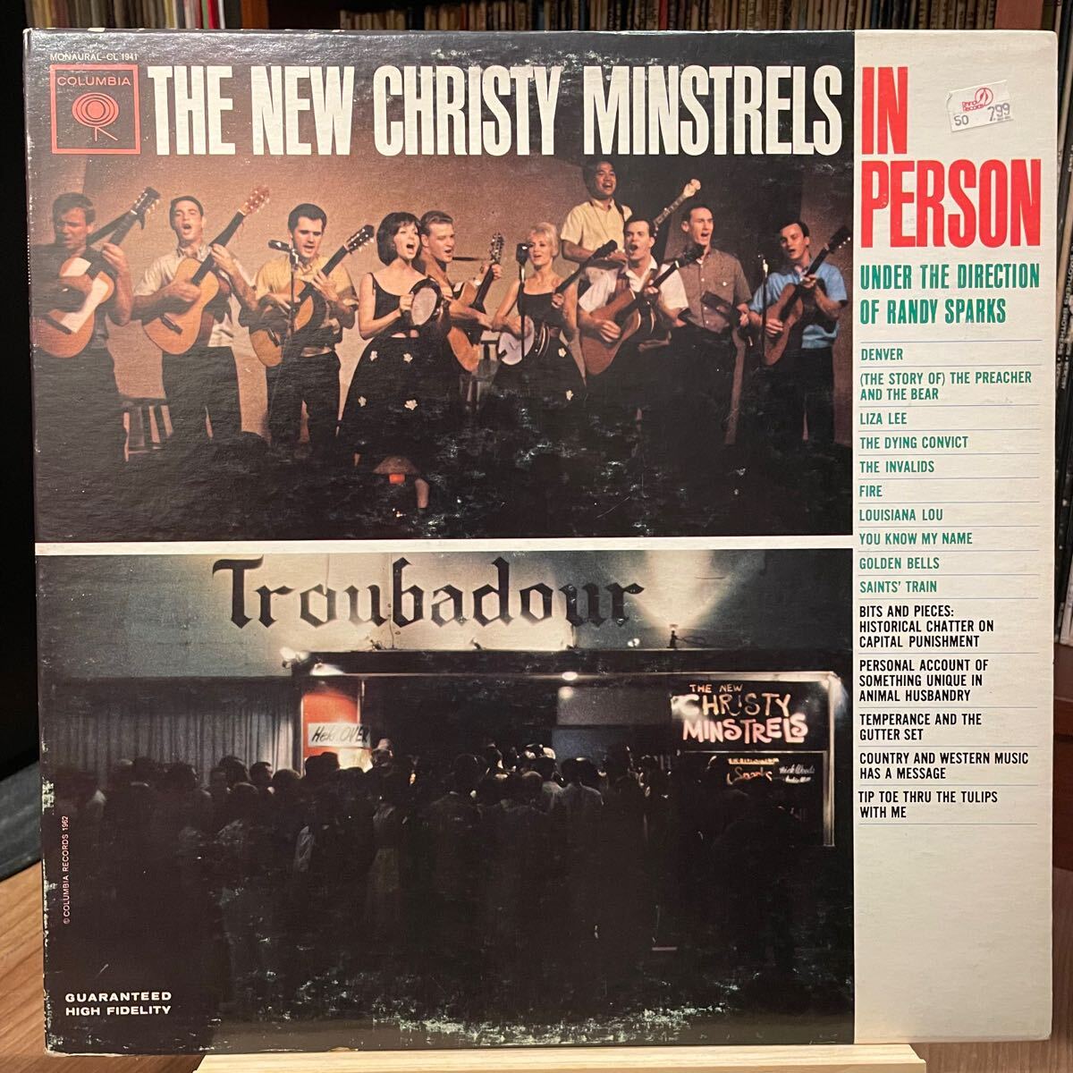 【US盤Org.Mono2Eye】The New Christy Minstrels In Person (1963) Columbia CL 1941 Randy Sparks, Barry McGuire Modern Folk拍卖