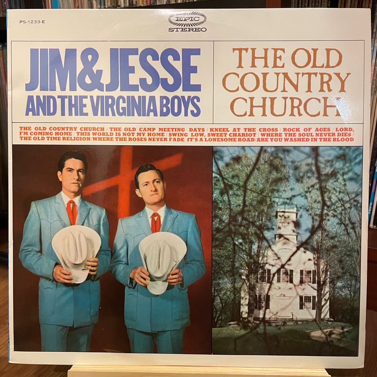 【国内盤ペラジャケ】Jim & Jesse And The Virginia Boys The Old Country Church (1965) Epic PS-1233-E ほぼ新品 美品拍卖