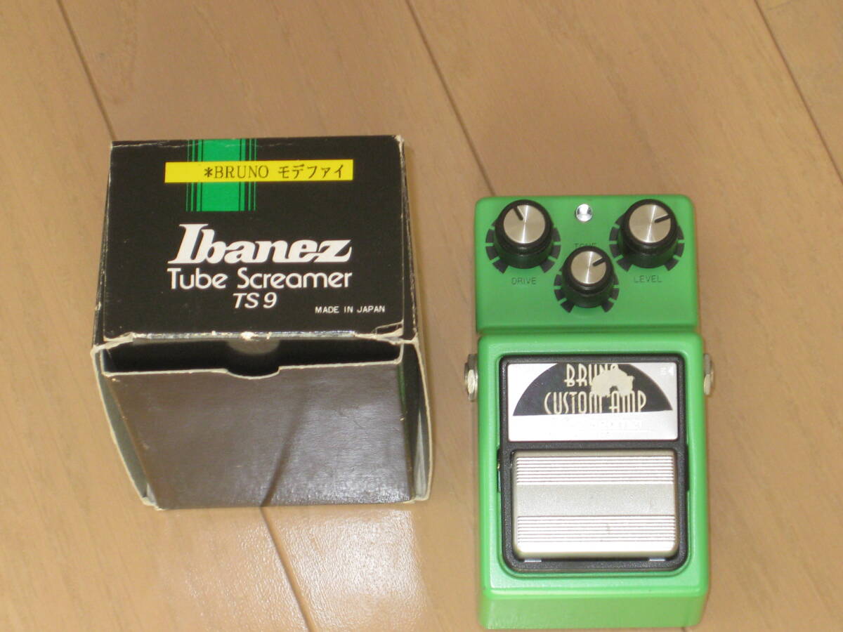 BRUNO CUSTOM AMP モディファイ Ibanez Tube Screamer TS9 かなり美品 作動確認済拍卖