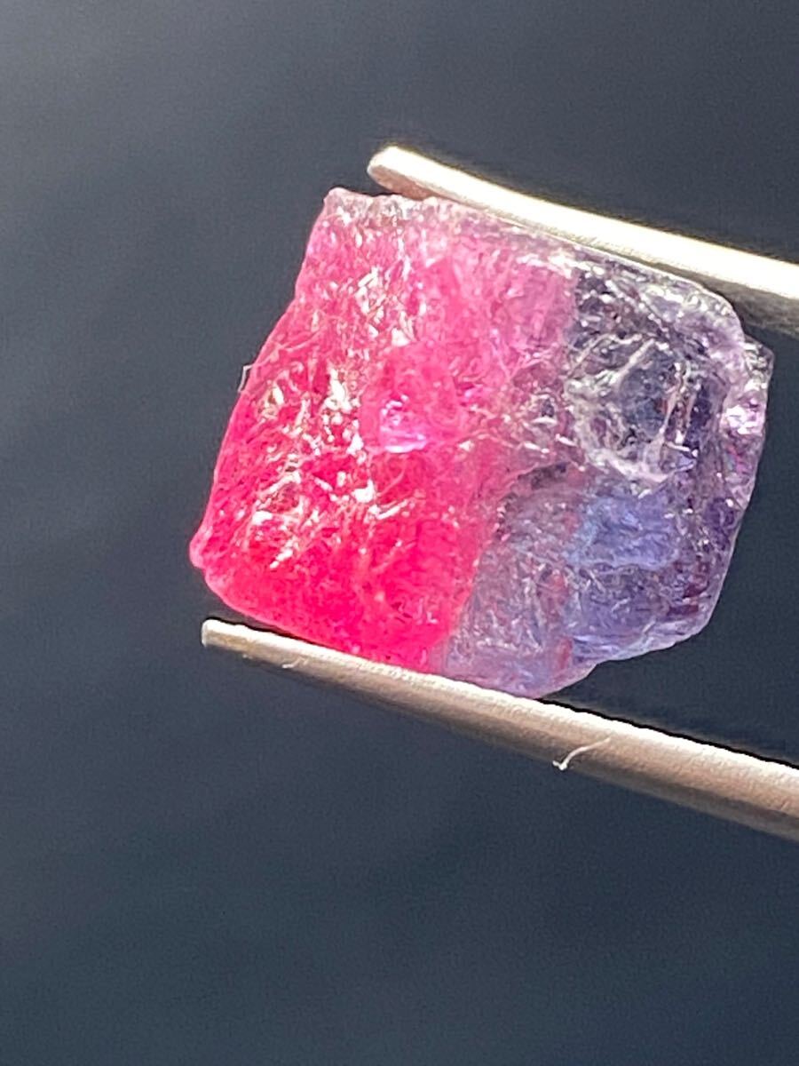 バイカラー トルマリン 原石 13.3ct拍卖