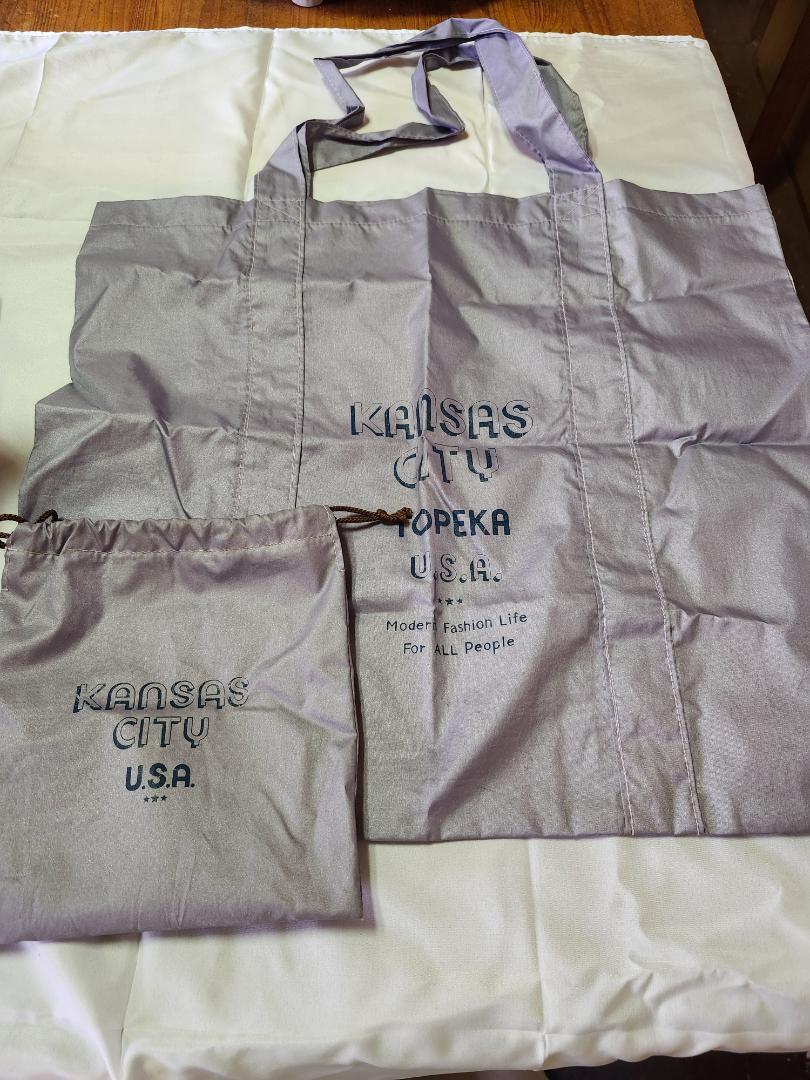 KANSAS CITY U.S.A. エコバッグ 小さくたたんで収納できます拍卖