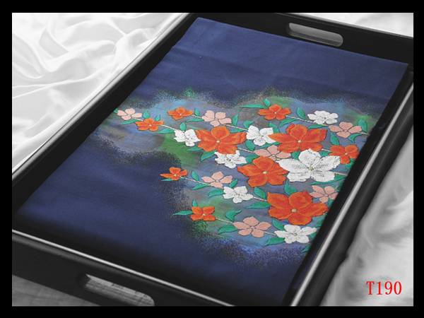 蔵【T190】厳選美品 紺色地 気品豊かに 正絹純金糸高級美術名古屋帯 ◇検◇簪着物袋帯和装小物帯締め拍卖
