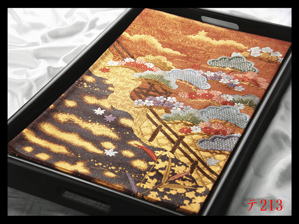 蔵【テ213】西陣逸品 松紋 赤茶色地 気品豊かに 正絹純金糸太鼓柄高級美術袋帯 ◇検◇簪着物名古屋帯和装小物帯締め拍卖