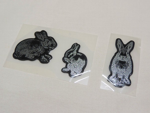 【新品・送料無料】 スズキ純正 HE33S アルト ラパン 用 デコステッカー ウサギ シルバー エンブレム 代引不可商品 ディーラーオプション品拍卖