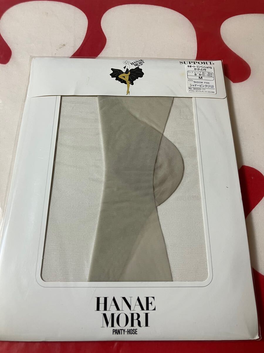 HANAE MORI panty hose support サポート コンベンショナル かかと付 M シャドーピンク パンティストッキング パンスト ハナエモリ拍卖