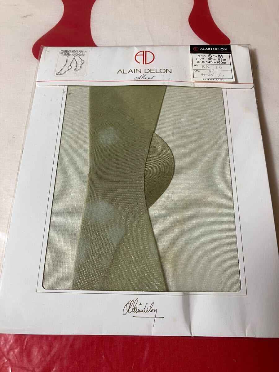 クオーレ ALAIN DELON collant paris パンティストッキング S-M つま先 かかと付 panty stocking パンスト チャームベージュ拍卖