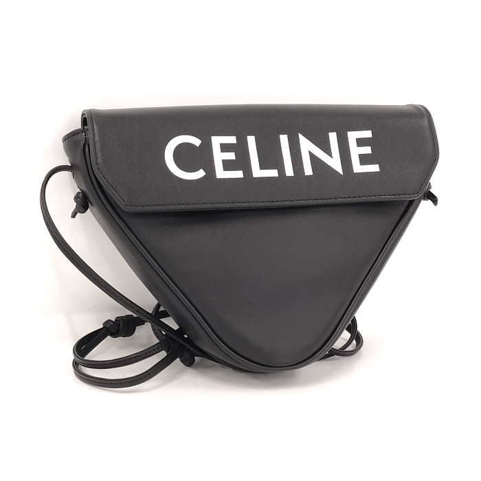 CELINE トライアングル ショルダーバッグ トリオンフ レザー 19590拍卖