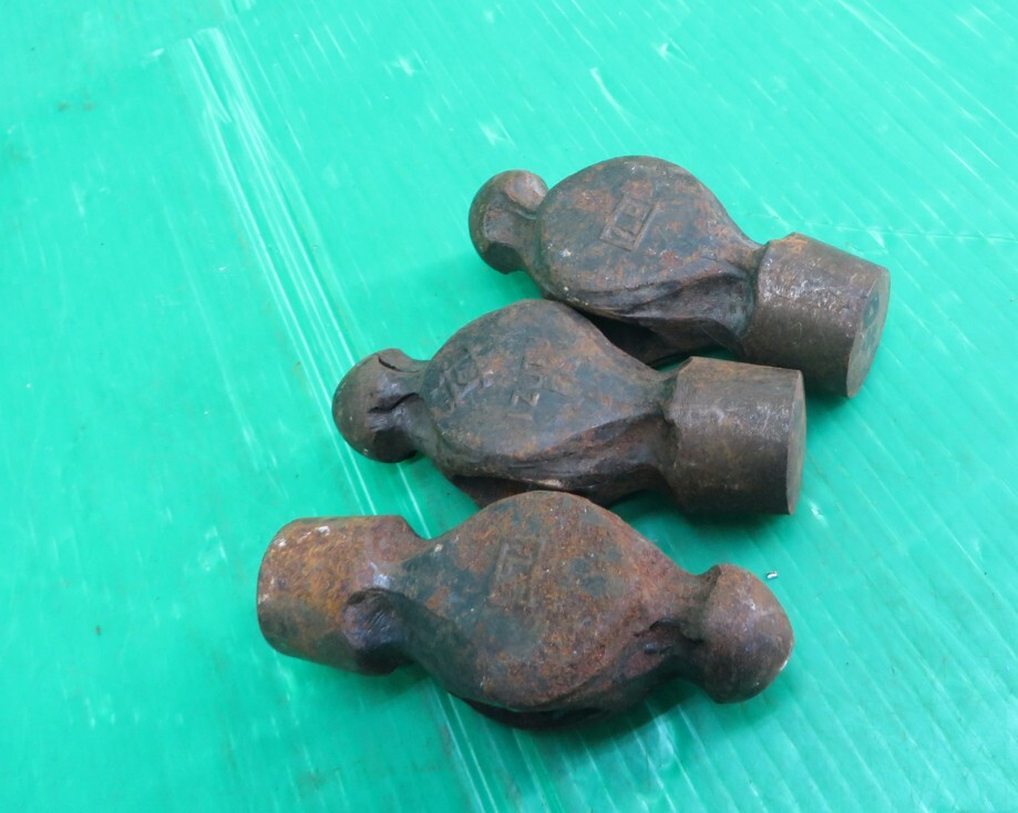 SH-34■鉄工ハンマー・片手ハンマー(1LB) 頭のみ 3個 中古拍卖