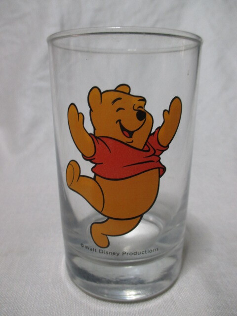 即決★USA ビンテージ ウォルトディズニー社 くまのプーさん グラス拍卖