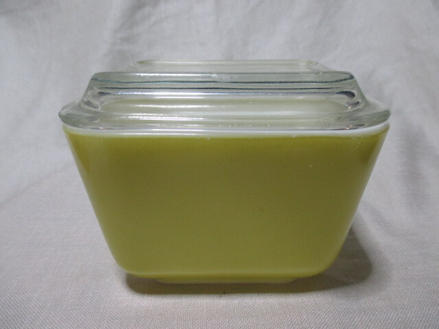 即決★PYREX オールドパイレックス レフ 保存容器 Sサイズ/レモンイエロー ①拍卖
