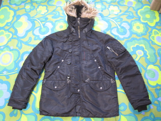 AVIREX アヴィレックス NO-28-A6755 フライトジャケット アウター メンズM ブラック USED ミリタリー 軍物拍卖