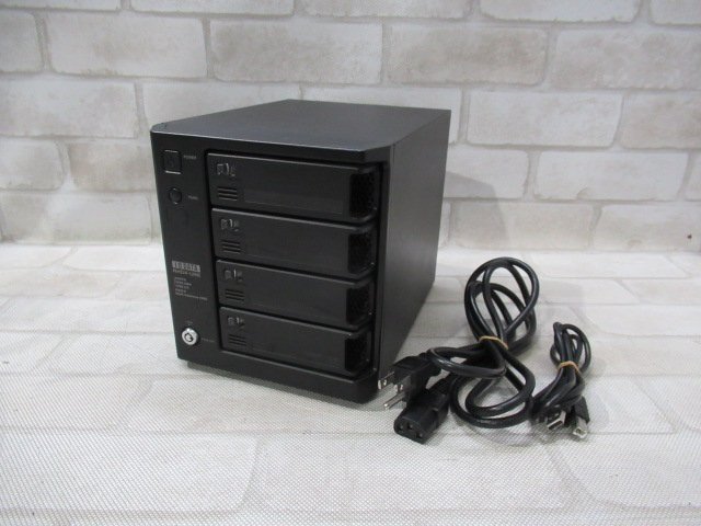 11667 Ω 新DK 0879k 保証有 IO DATA【 RHD4-UXE2.0 】 外付HDD USB2.0/1.1/eSATA/IEEE1394対応 HDD:500GB×4 動作/初期化済 鍵無 USB付拍卖