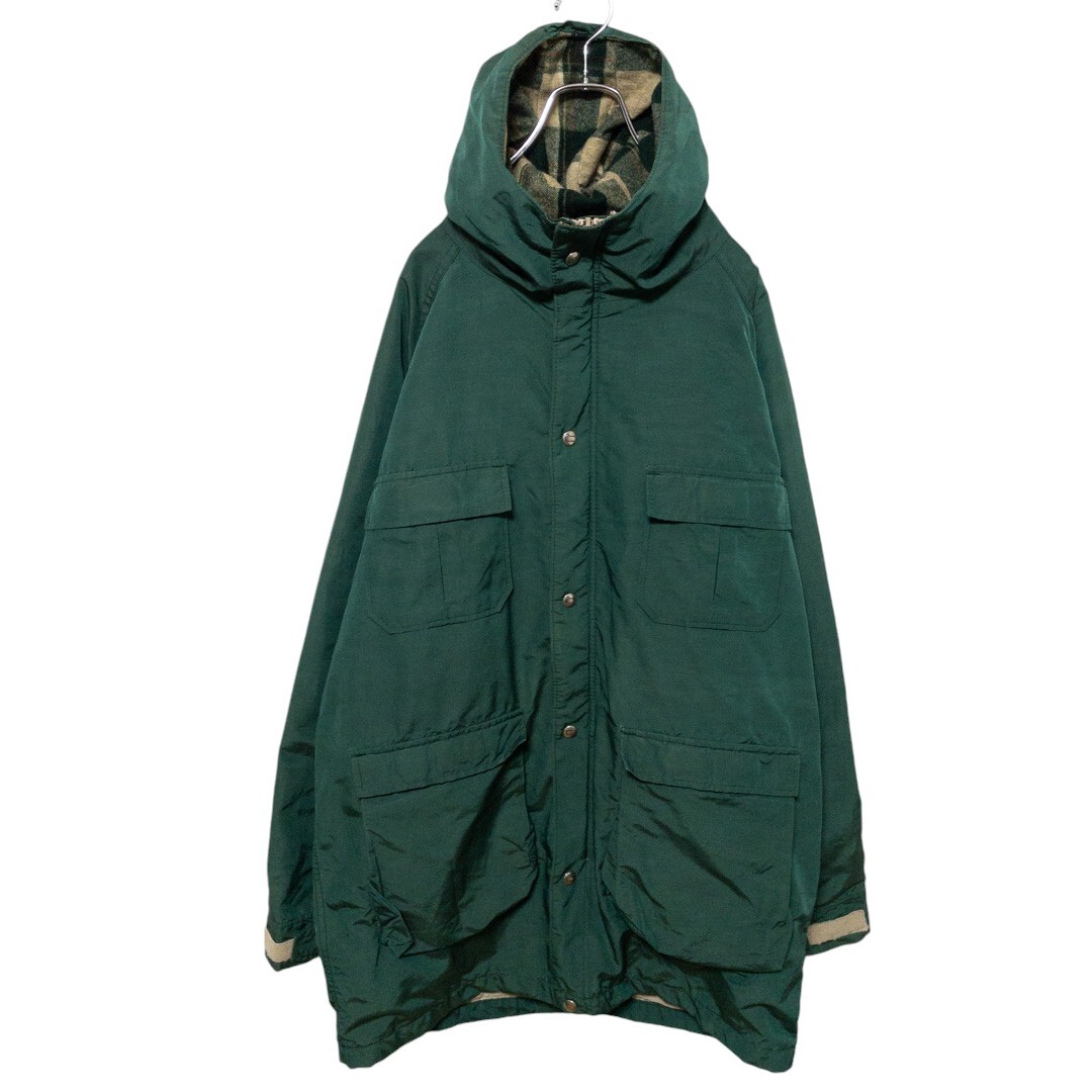 【Woolrich】 70's 白タグ USA製 VINTAGE 裏地チェック マウンテンパーカー 無地 S-878拍卖