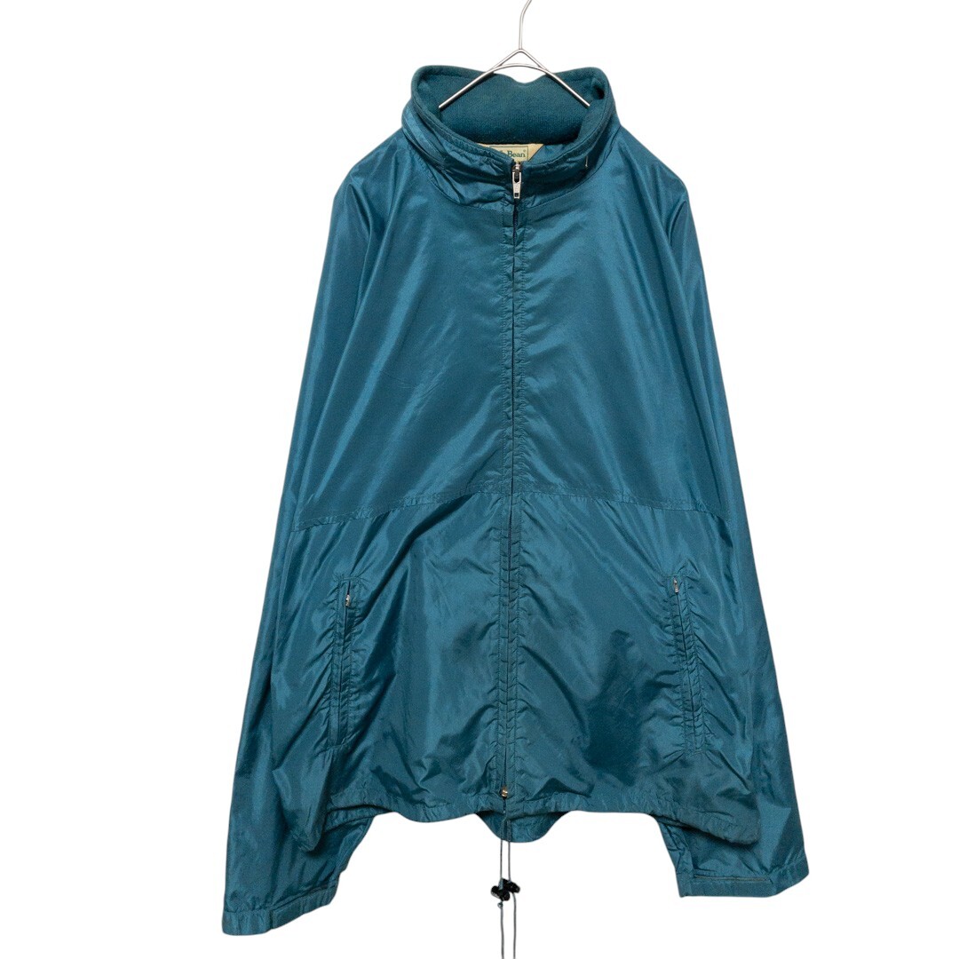 【L.L.Bean】 80~90's 三角タグ フード収納 裏地メッシュ ナイロンジャケット 無地 S-888拍卖