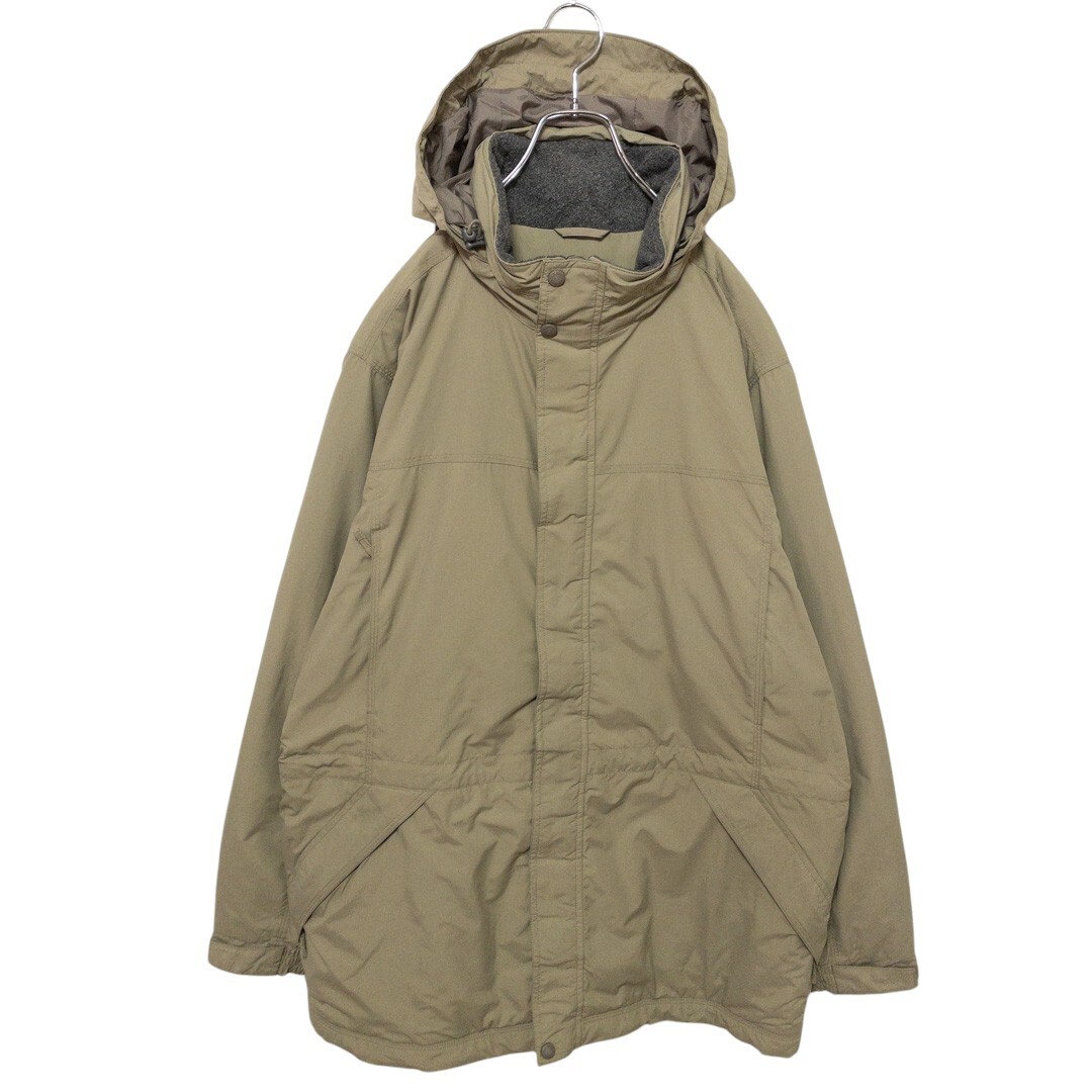 【L.L.Bean】 裏地フリース フード収納 マウンテンパーカー 無地 S-916拍卖