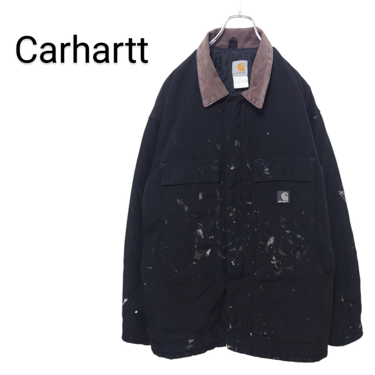 【Carhartt】コーデュロイ襟 トラディショナルコート ブラックA-2602拍卖