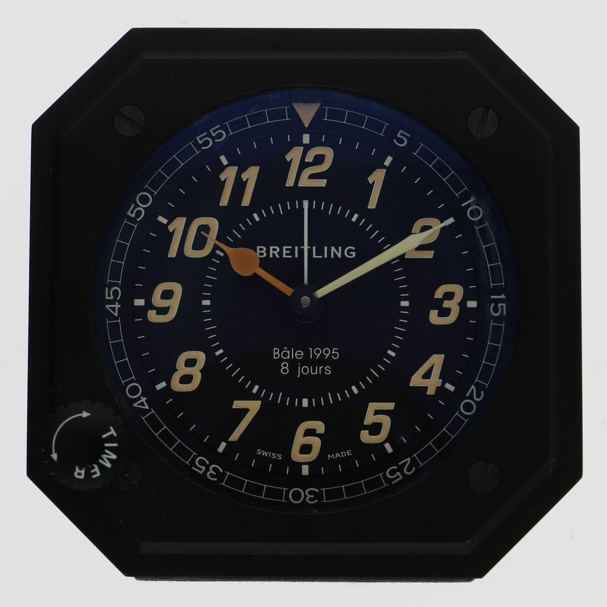 BREITLING ブライトリング 目覚まし時計 ブラックダイヤル SS クオーツ ユニセックス【124563】拍卖