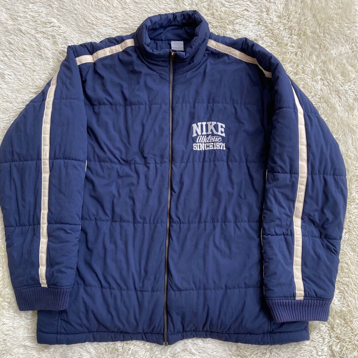 激レア NIKE 中綿ジャケット ブルゾン ゆるだぼ Y2K ネイビー XL拍卖