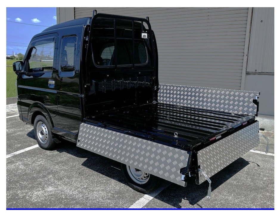 ☆軽トラ 荷台あおりアルミ縞板インナーカバー 3方SET スーパーキャリィ DA16T(ゲートチェーン装着車用)  拍卖