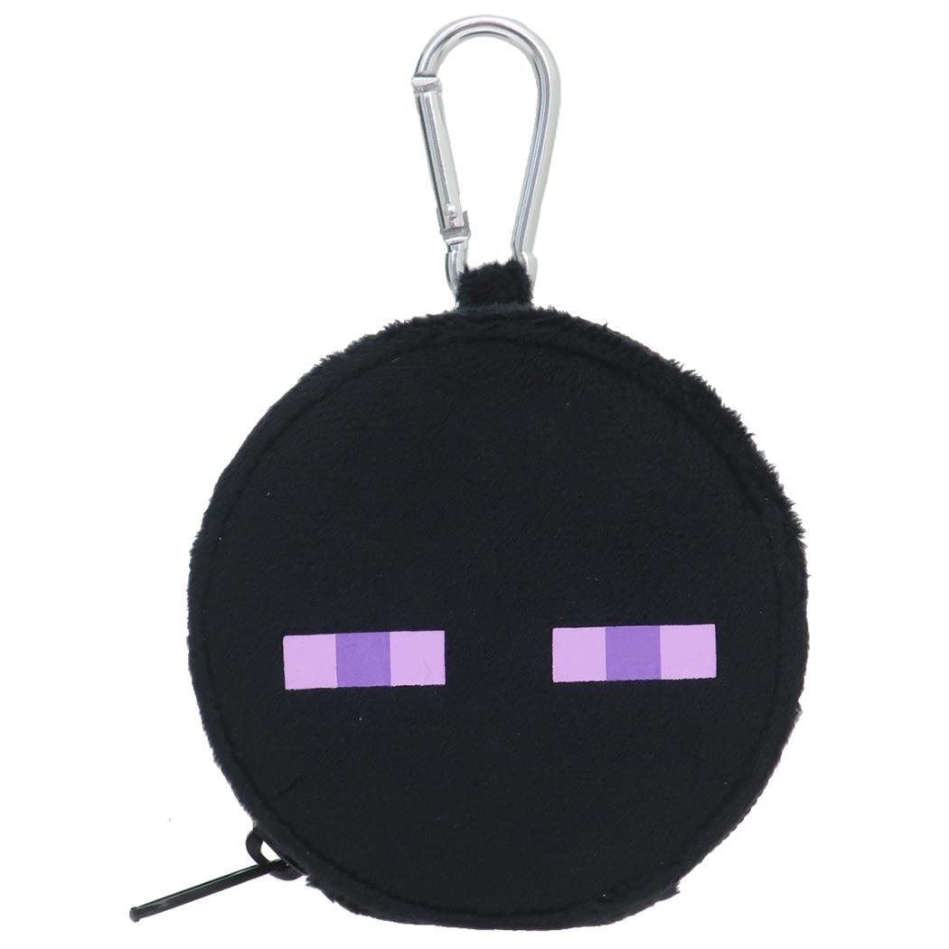 マインクラフト ミニポーチ カラビナ付き丸型ポーチ エンダーマン Minecraft ケイカンパニー 小物入れ ゲームキャラクター拍卖