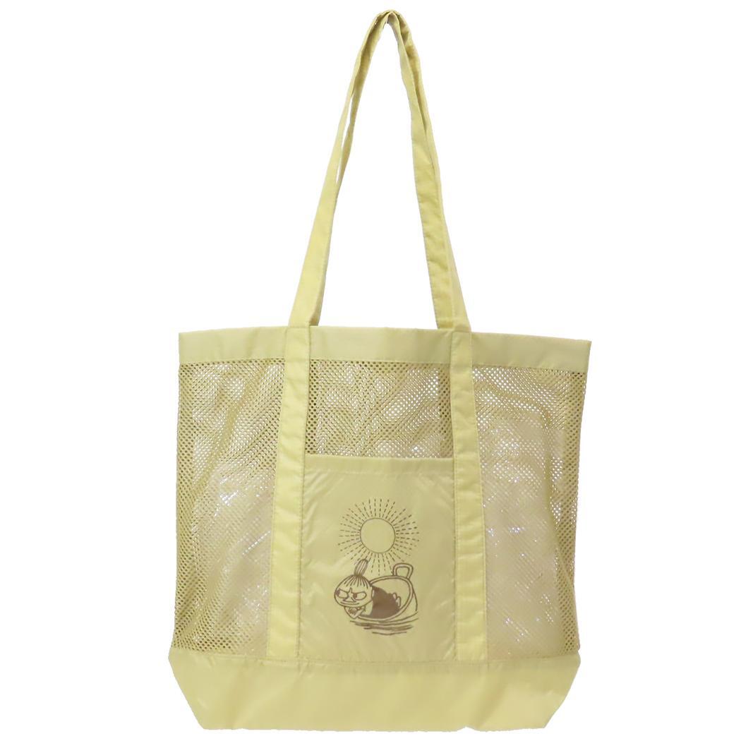 ムーミン トートバッグ サウナメッシュトート リトルミイ ベージュ 北欧 ワタナベ プール 銭湯 サ活 キャラクター グッズ拍卖