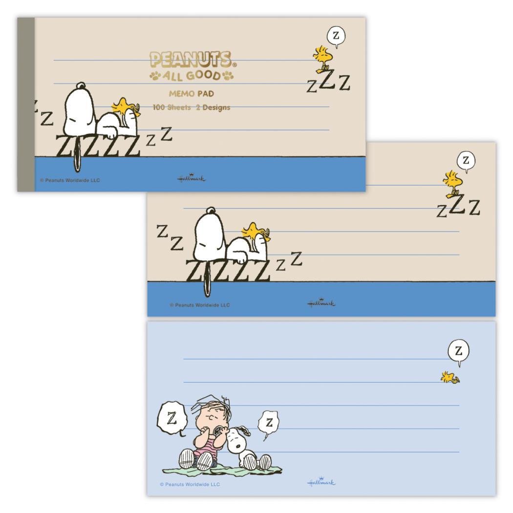スヌーピー メモ帳 メモパッド Peanuts All Good SNAG REST ピーナッツ 日本ホールマーク 事務用品 伝言拍卖