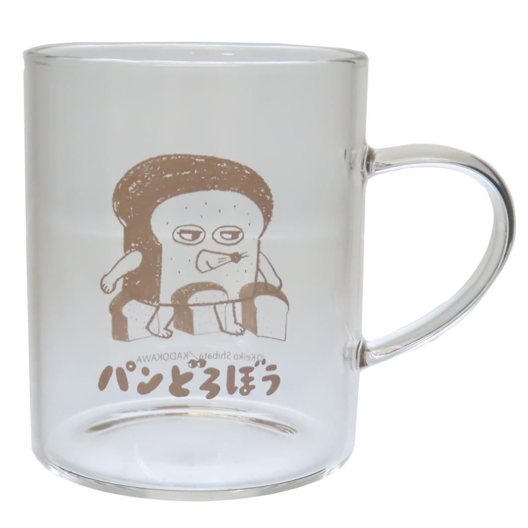 パンどろぼう マグカップ 耐熱ガラスマグ ブラウン Green Flash プレゼント 絵本キャラクター グッズ拍卖