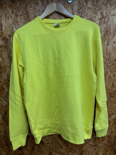 新品 スエット トレーナー イエロー 無地 L / 推しカラー パーカー アイドル メンカラ 推し 活 原宿 カジュアル拍卖