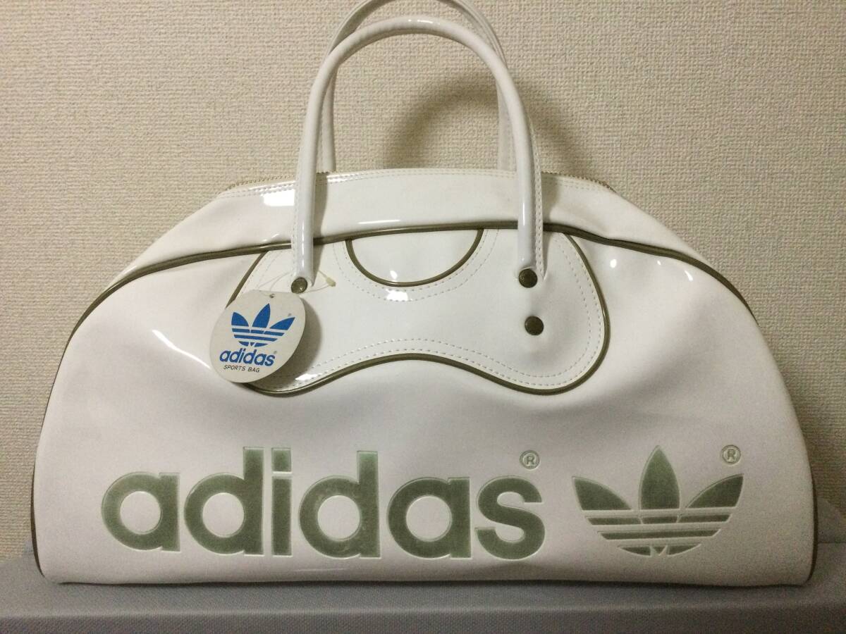 デッドストック adidas エナメルバッグ made in Japan 兼松江商 ドイツ社提携 ビンテージ アディダス vintage 拍卖