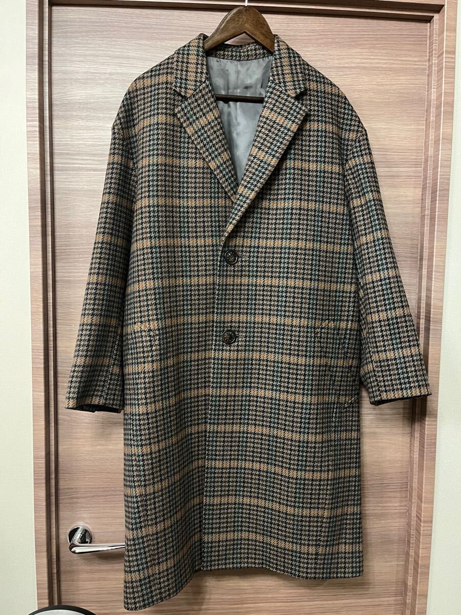 SOFTHYPHEN GUNCLUB CHECK CHESTER FIELD COAT ソフトハイフン ガンクラブチェックフィールドコート ミスタージェントルマン 定価74800拍卖